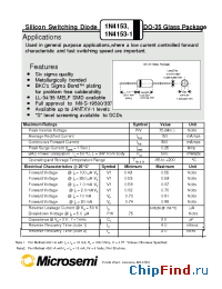 Datasheet JANTX1N4153UR-1. manufacturer Microsemi